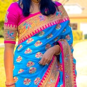 Pattu designer saree